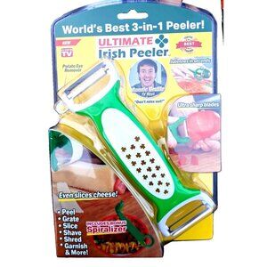 Worlds Best 3-In-1 Peeler With Bonus Spiralizer & Ultra-Sharp‎ Blades